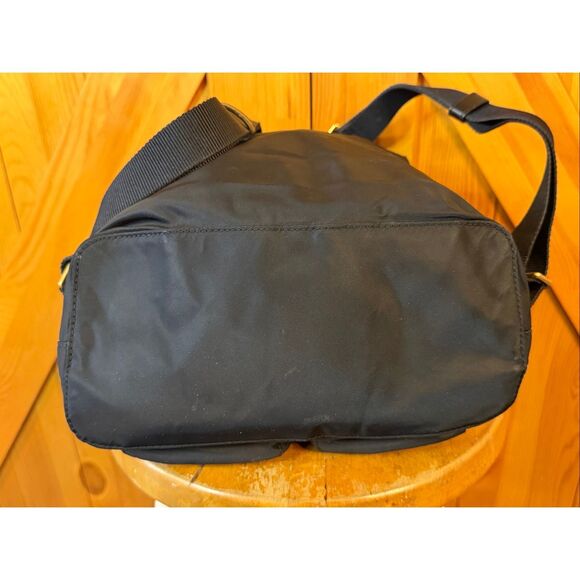 Tory Burch Perry Nylon Backpack Black Cinch (6207) - Picture 8 of 12